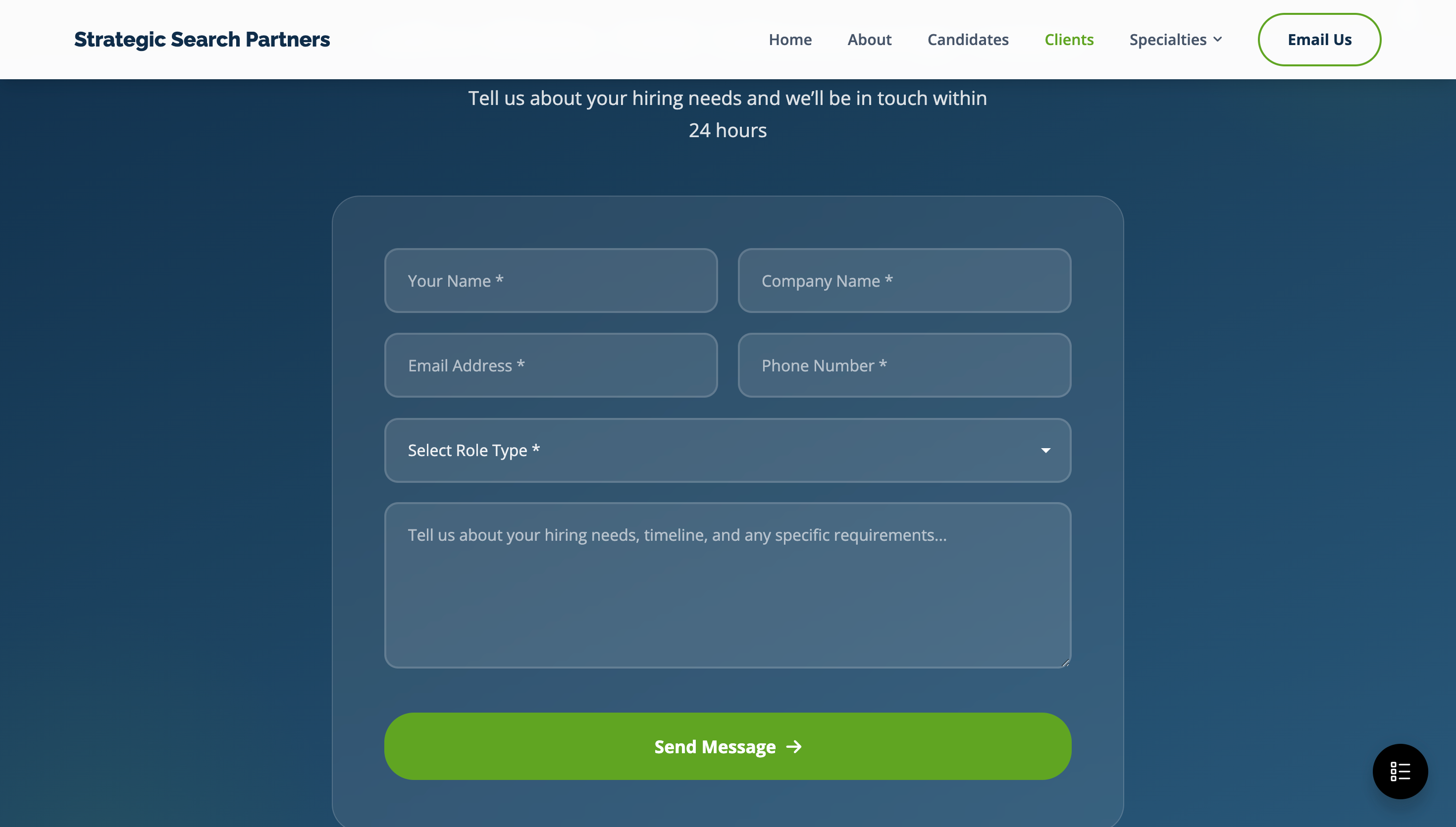 Contact Form Final Design